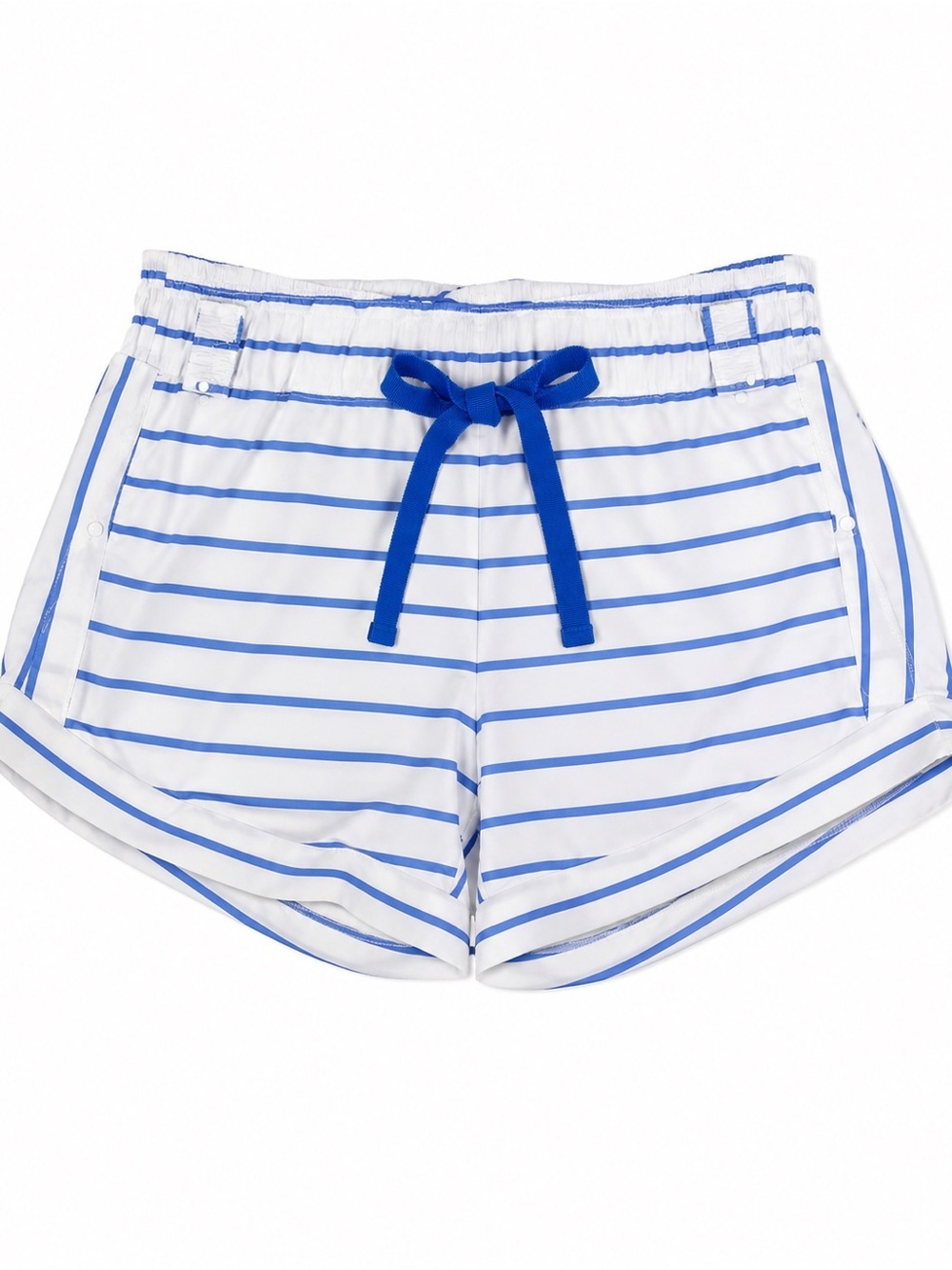 Lululemon Spring Break Away Short Deauville Stripe Pipe Dream Blue White